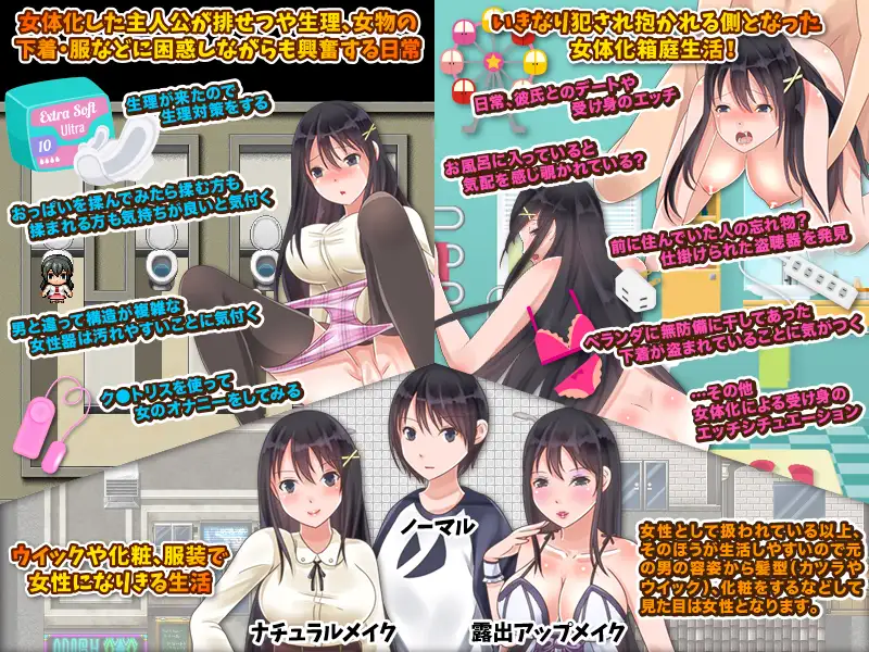 RPG/汉化/双端丨醒来后我变成女孩子了 目覚めると突然、身体が女になっていた俺のリアルな女性生活 【20251202】 游戏截图 5