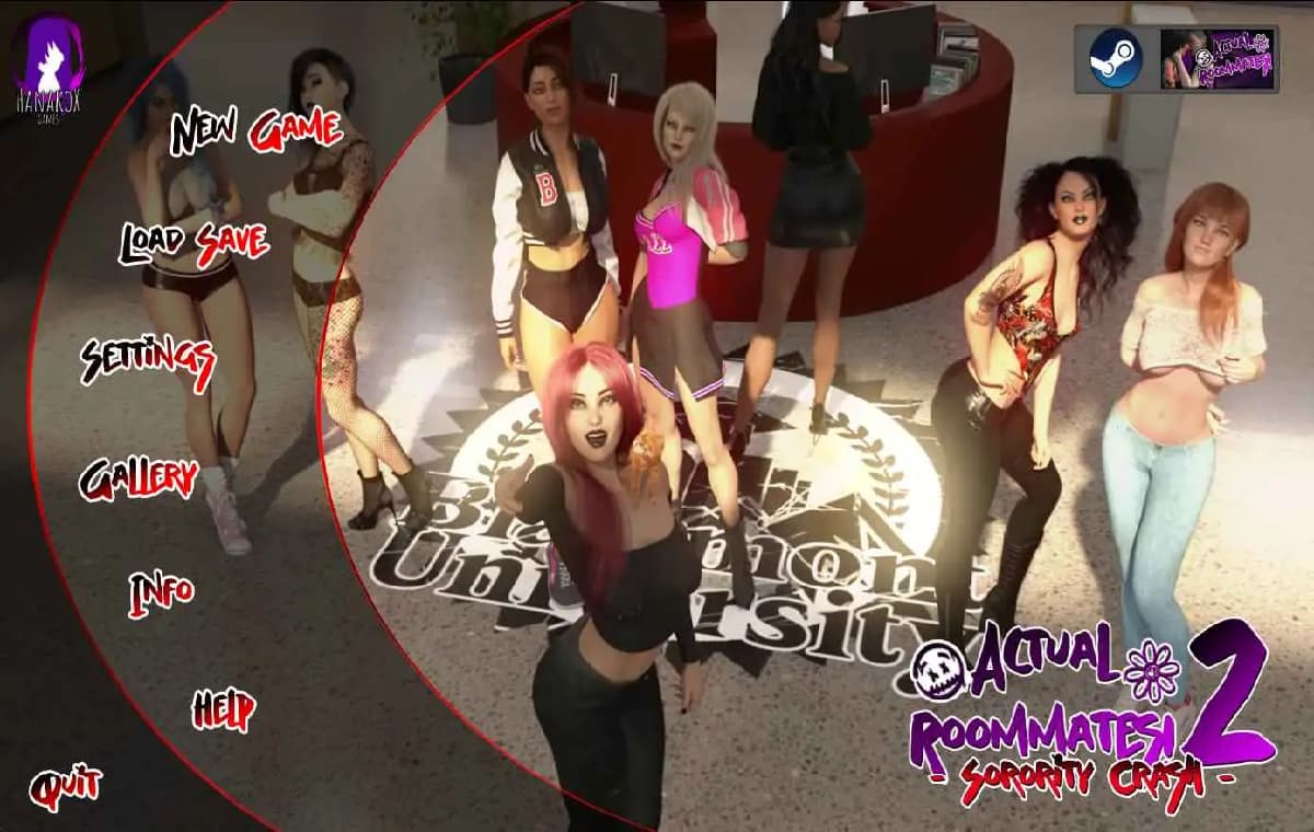 欧美SLG/汉化/动态/双端丨实际室友2-联谊会崩溃/Actual Roommates 2 - Sorority Crash Ch.3 AI版【20251228】 游戏截图 1