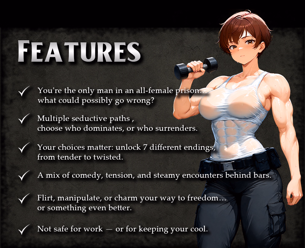 禁闭诱惑：女监里的肉欲博弈（Locked Up with Them）v0.2.2 Demo 精翻汉化 游戏截图 2