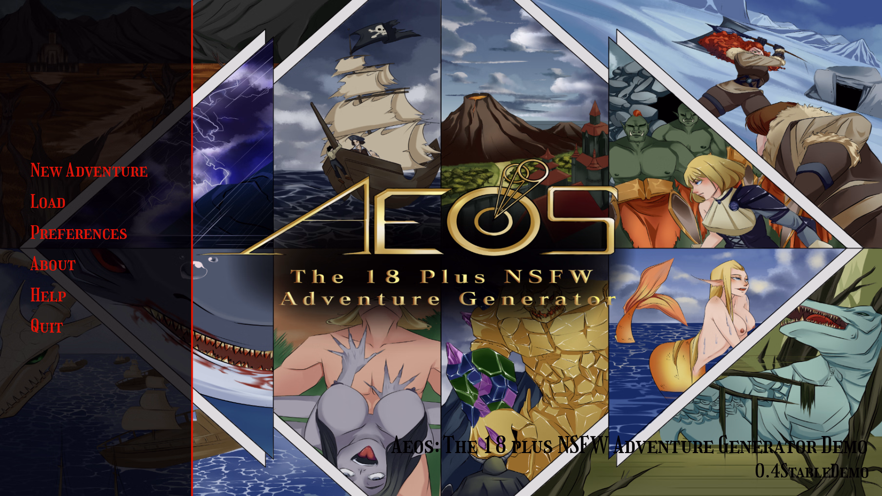 异星淫乱冒险生成器（Aeos: The NSFW Adventure Generator）v0.4 Demo 精翻汉化 游戏截图 1
