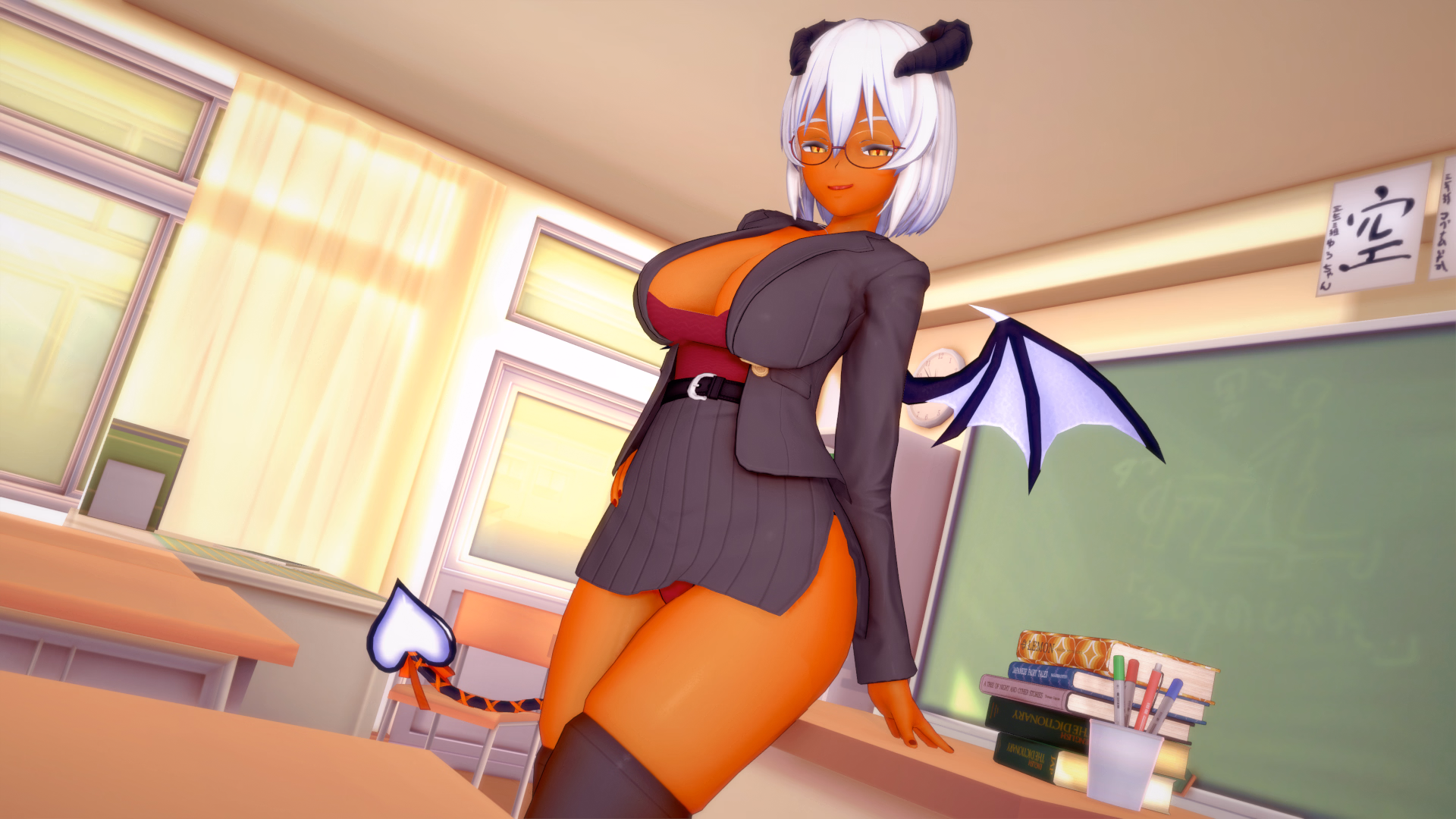 与恶魔共读：补习诱惑（Studying with the Demon）v0.1 精翻汉化 游戏截图 5