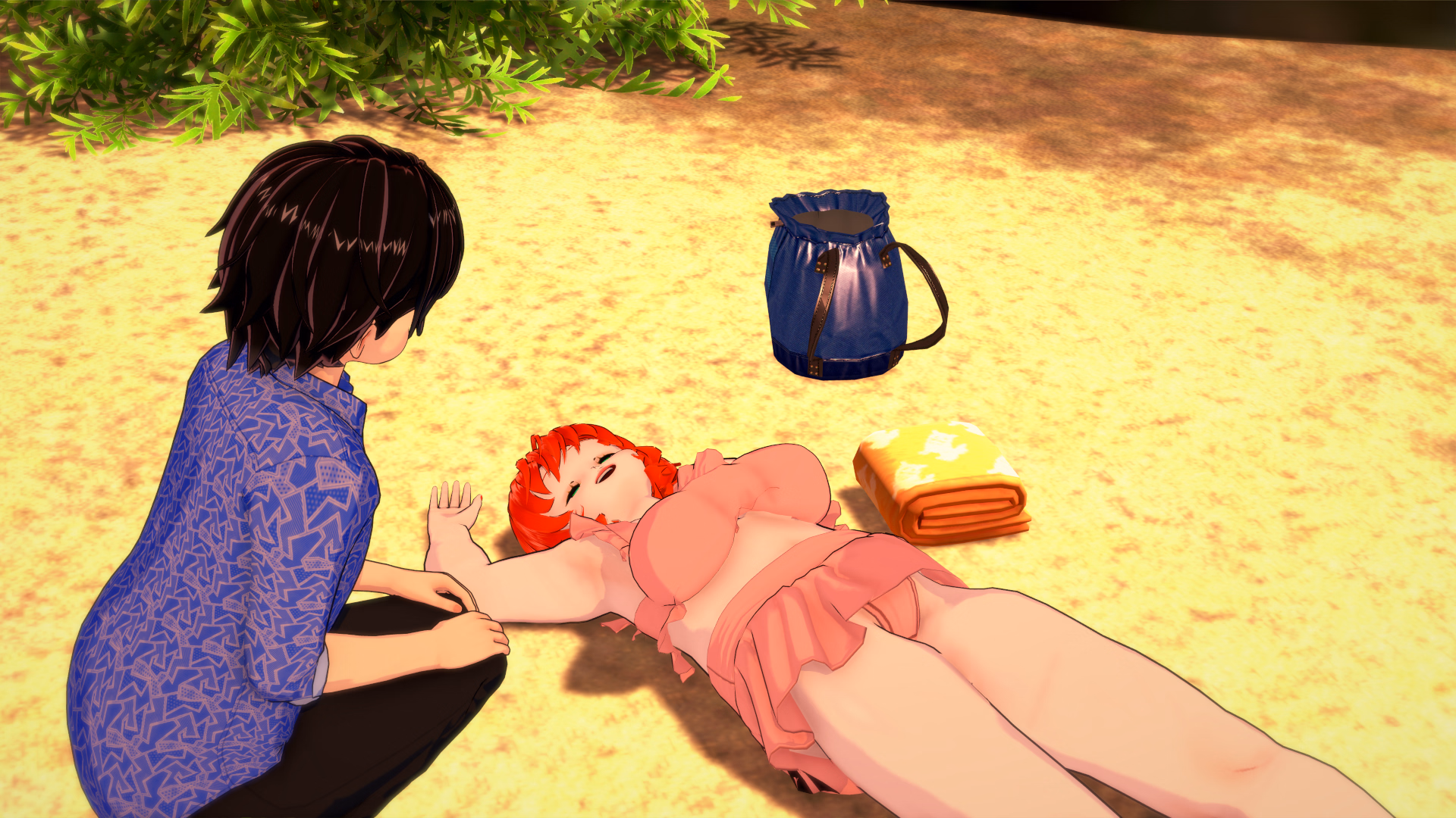 海滨情欲:超自然仪式的艳遇(A Day by the Sea)v1.01 精翻汉化 游戏截图 1