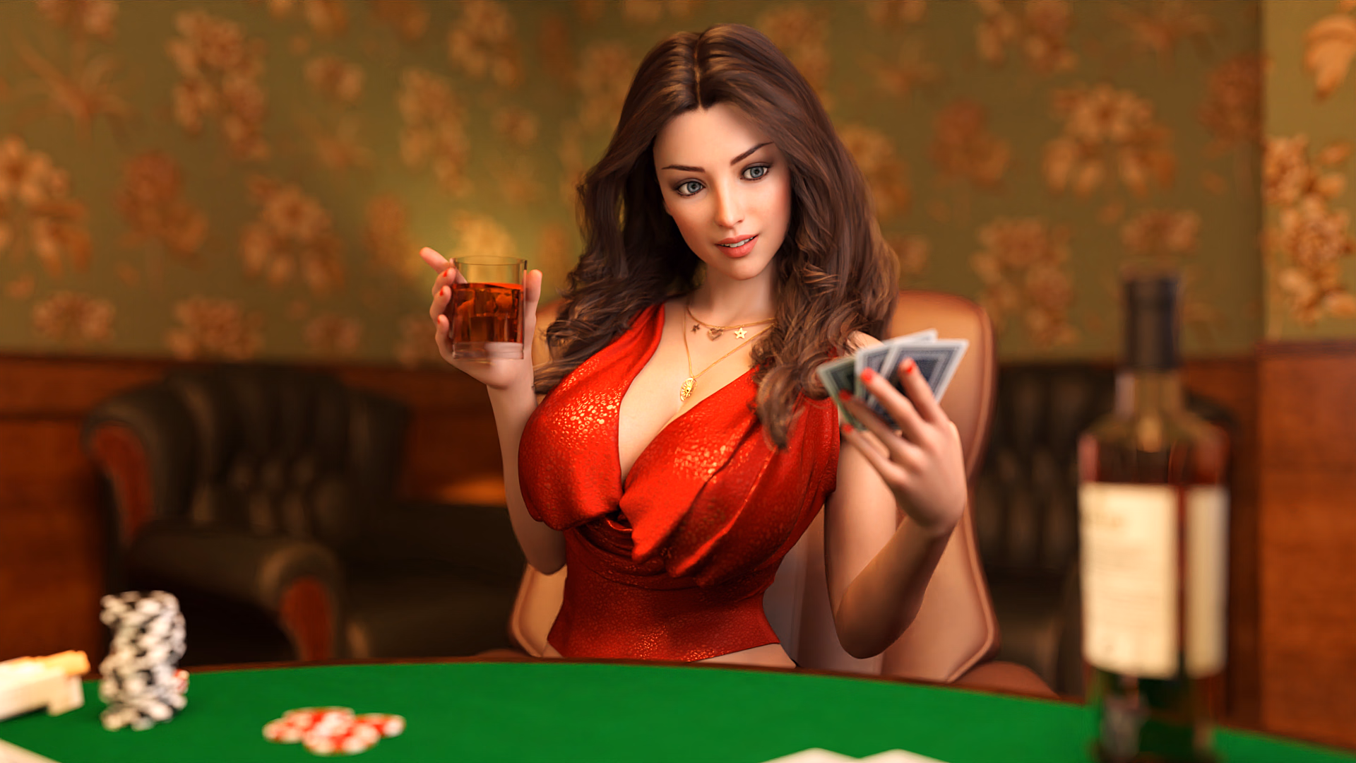我的亲爱日记：脱衣扑克 5（My Dear Diary: Strip Poker 5）v0.7 精翻汉化 游戏截图 5