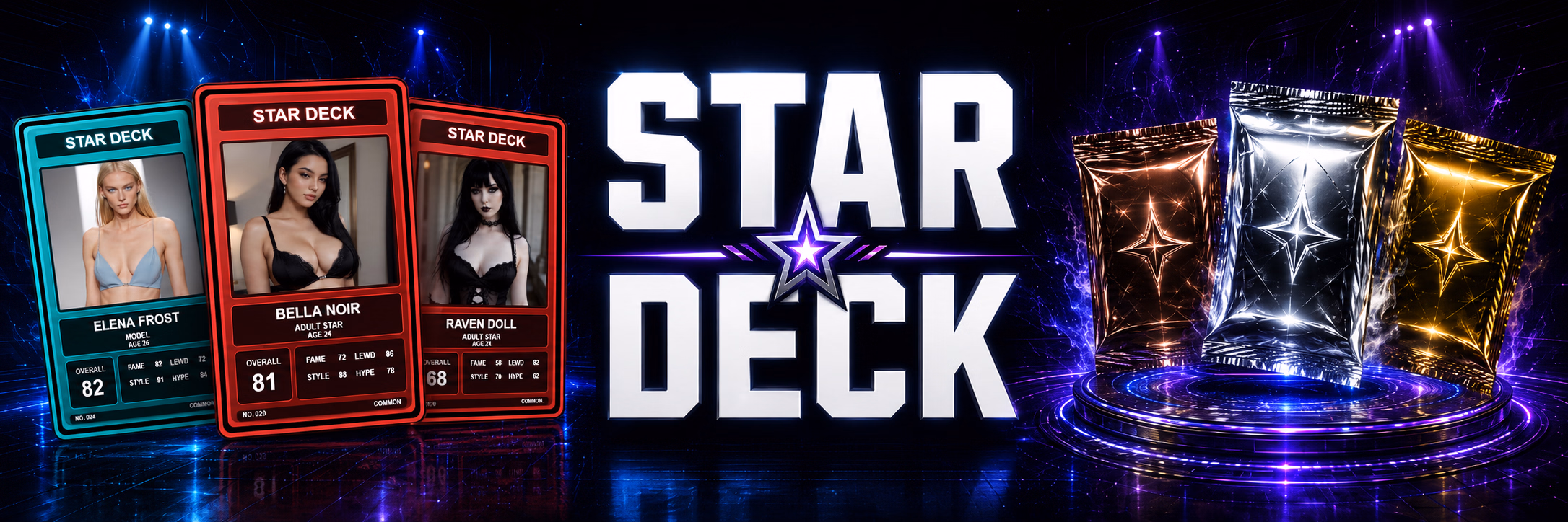 星际牌组：伪明星的爆衣对战（Star Deck）v1.1 精翻汉化 游戏截图 1