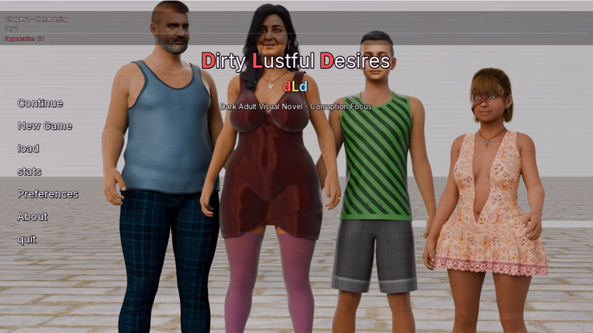 肮脏淫欲：帕克家族的禁忌（dLd - Dirty Lustful Desires）v0.1.1-alpha 精翻汉化 游戏截图 2