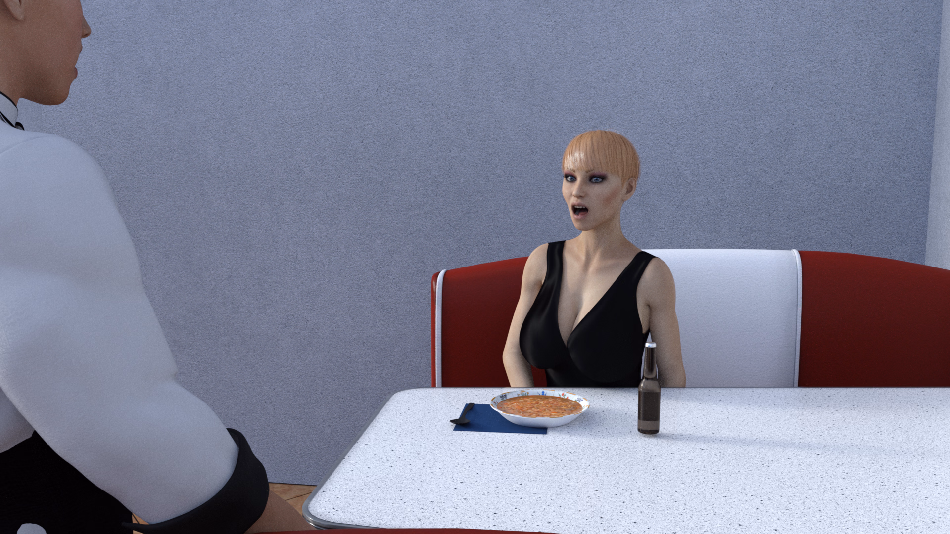 仰卧其上：全女餐厅的男员工（To Lie Upon）v0.1.4 精翻汉化 游戏截图 6
