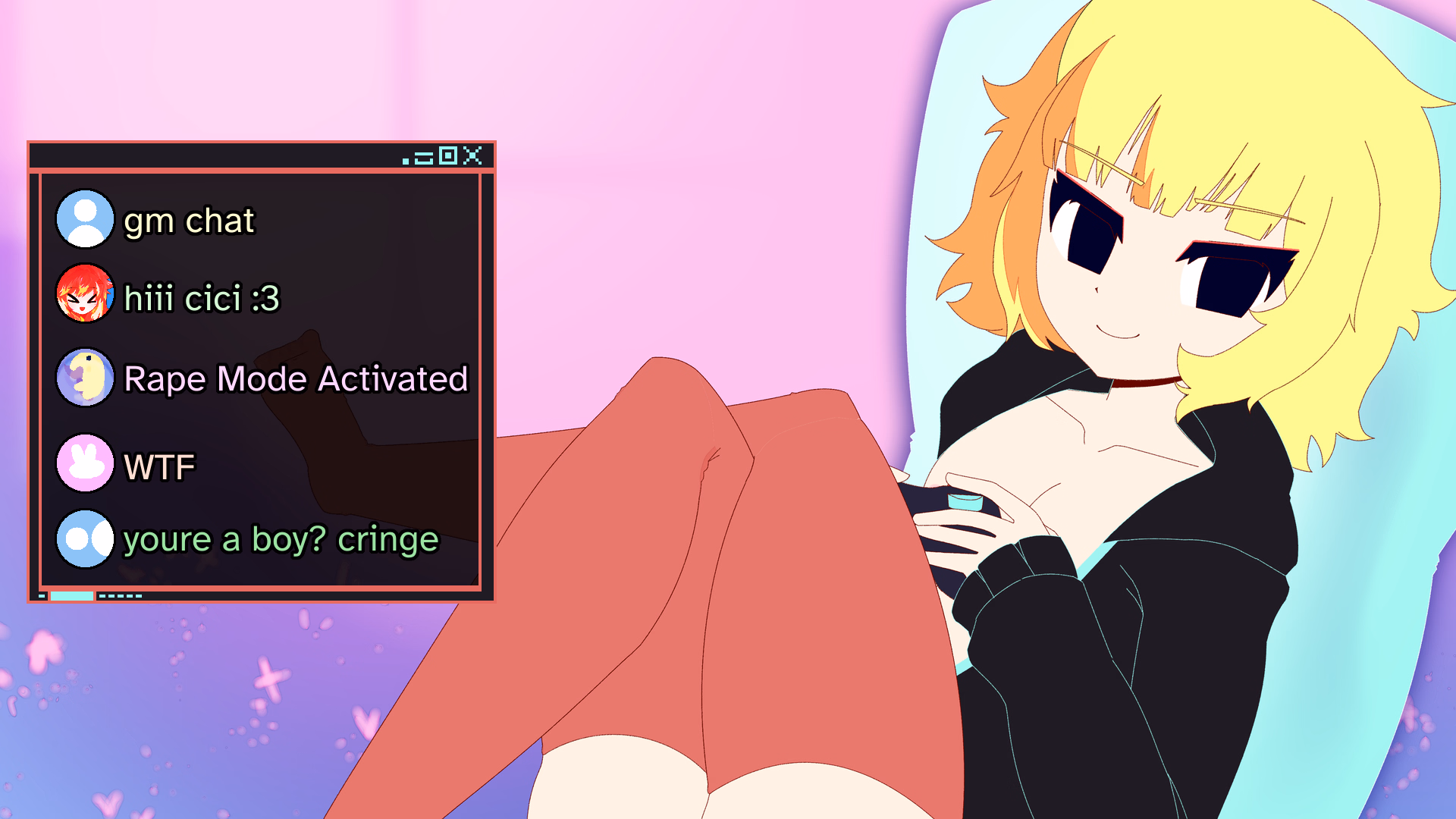 伪娘主播：调教聊天室（Femboy Streamer）v1.0 精翻汉化 游戏截图 2