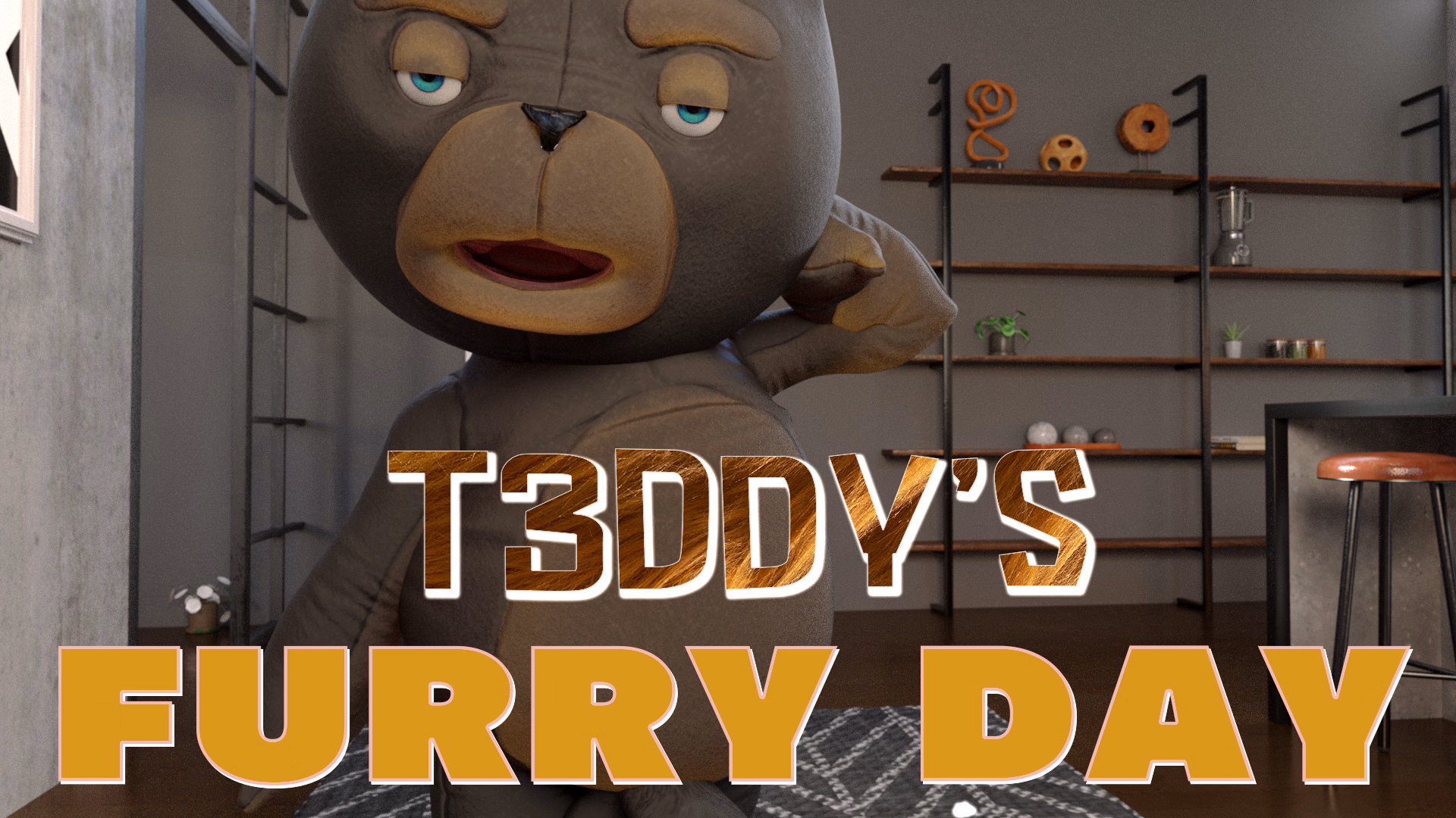 变身大泰迪：派对后的兽人奇遇（Teddys Furry Day）v0.3.1 精翻汉化 游戏截图 1