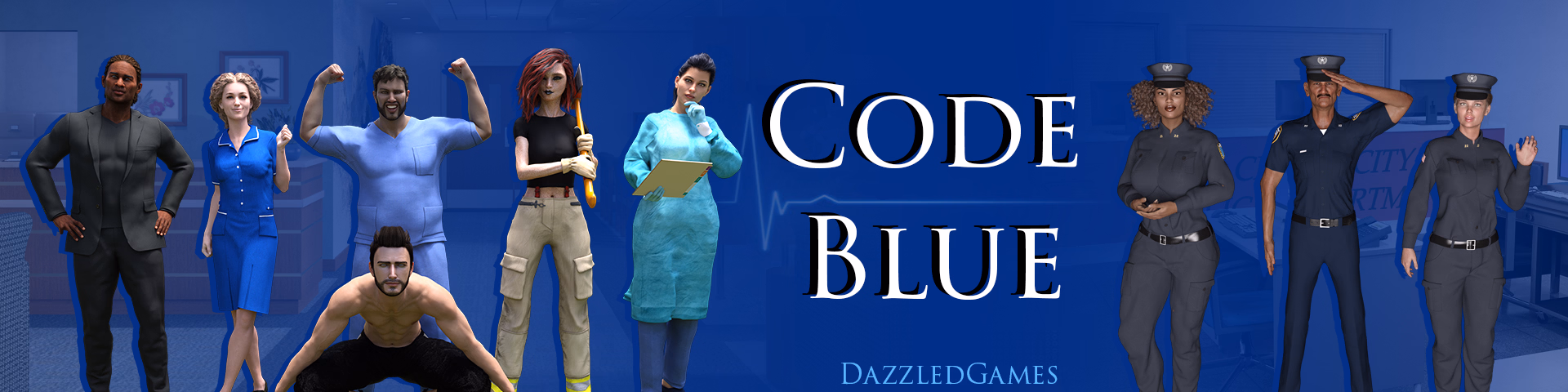 蓝色代码：风流侦探（Code Blue）v0.2.2 精翻汉化 游戏截图 1