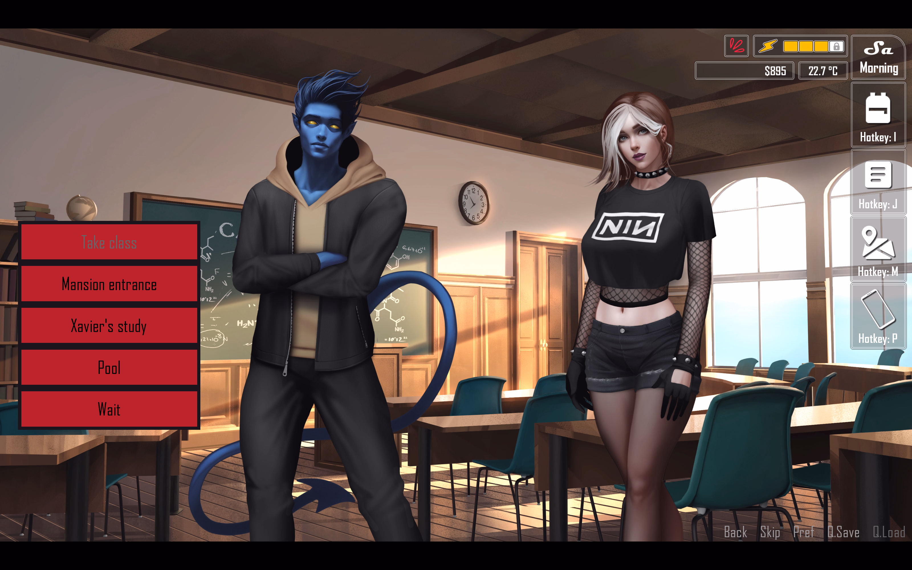 零假设：X战警恋爱模拟（The Null Hypothesis）v0.9b 精翻汉化 游戏截图 7