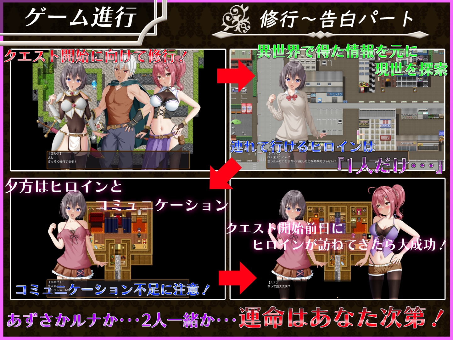 曰式RPG/AI汉化丨异界与现世的交叉援护（パラレルリリーフ） DeepseekV3汉化版【20250822】 游戏截图 6