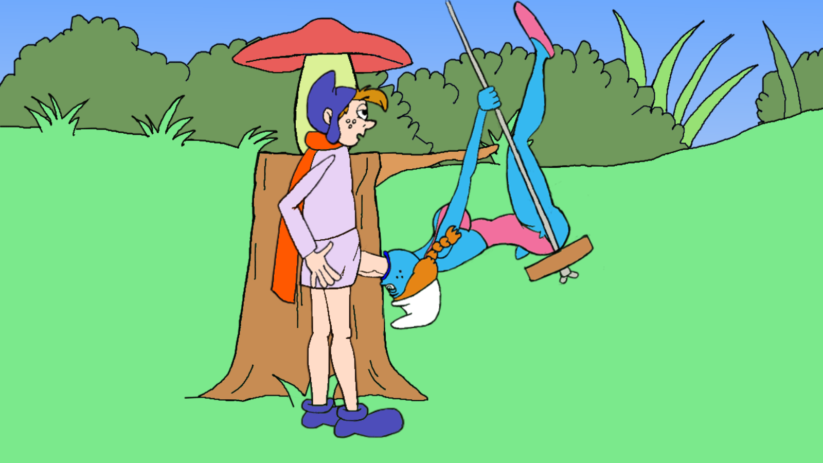 蓝妹妹的堕落：色情村庄（Smurfing the Smurfettes）v0.28 精翻汉化 游戏截图 6