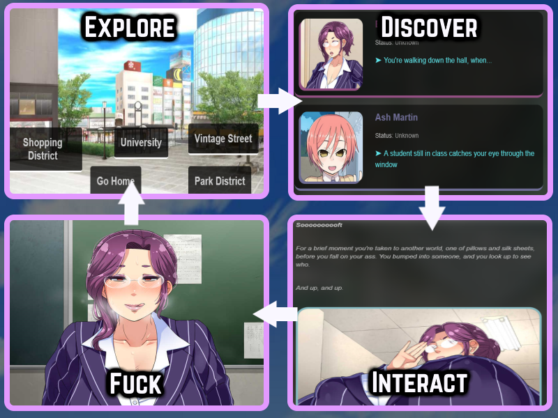 2D欧美HTML动态浏览器翻译中文丨无尽大学 Hentai University  v31【20240216】 游戏截图 1
