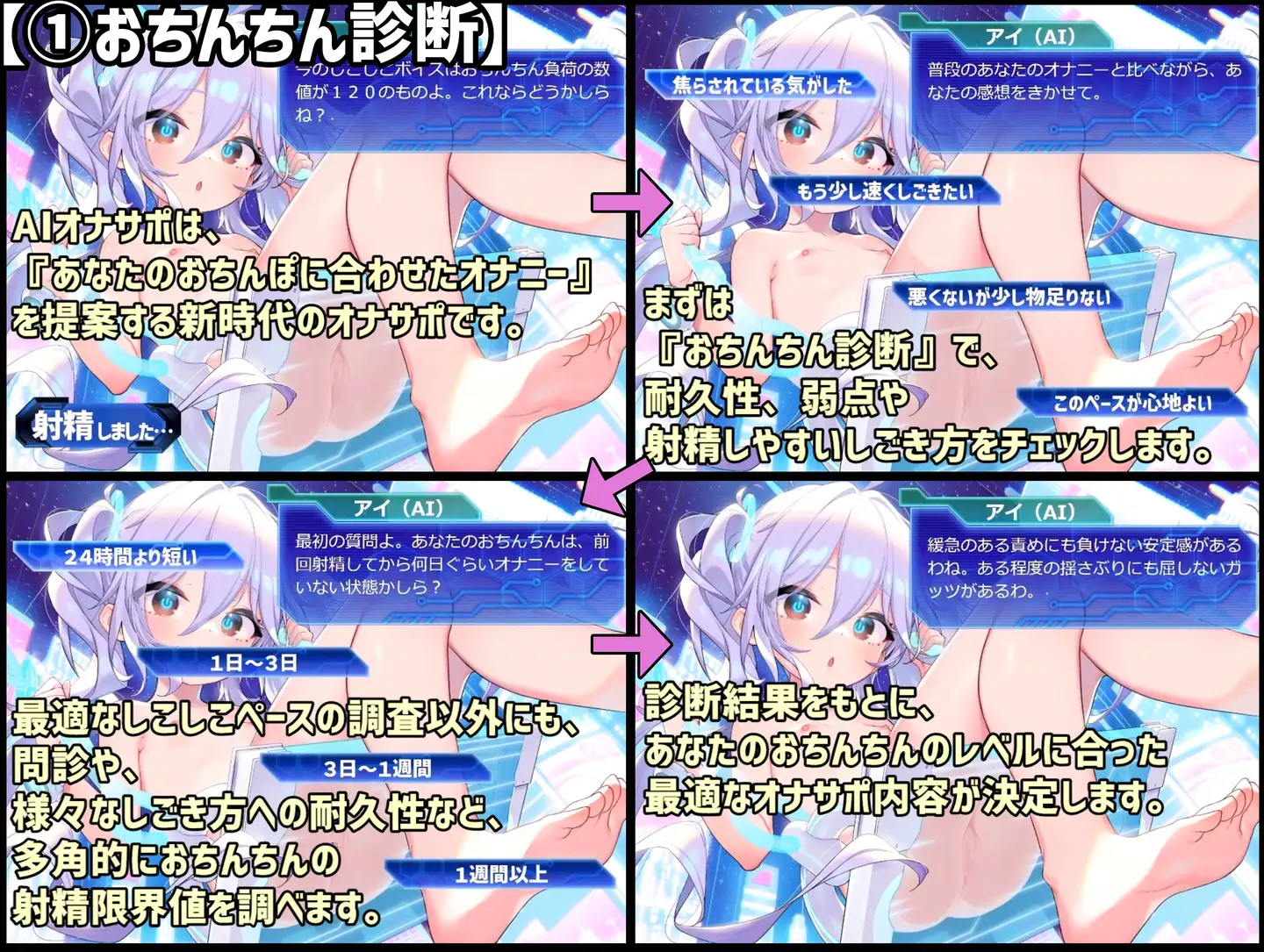 亚洲SLG汉化动态丨阴茎学习型AI自慰辅助～AI少女【20240211】 游戏截图 1