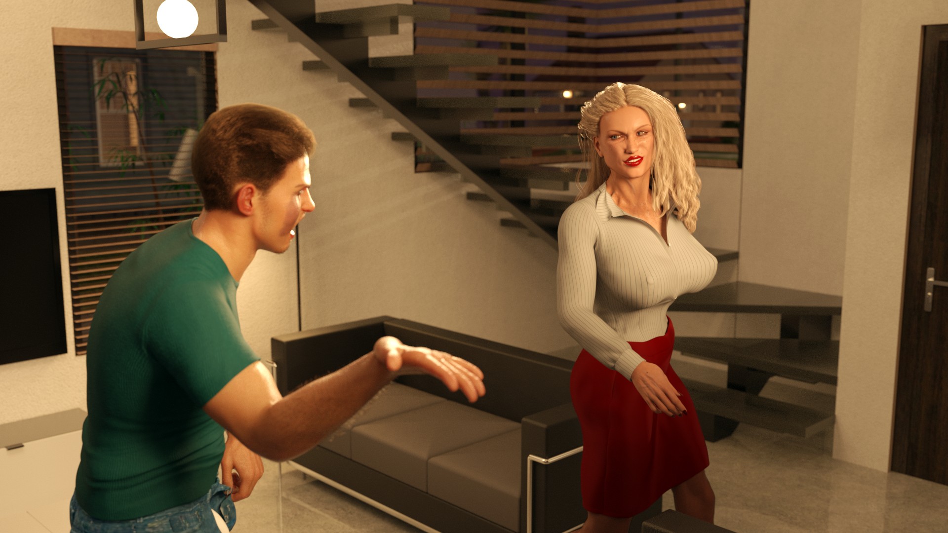 欧美SLG汉化3D丨阿尔法性别 The Alpha Gender v0.3B Alpha【20240119】 游戏截图 4