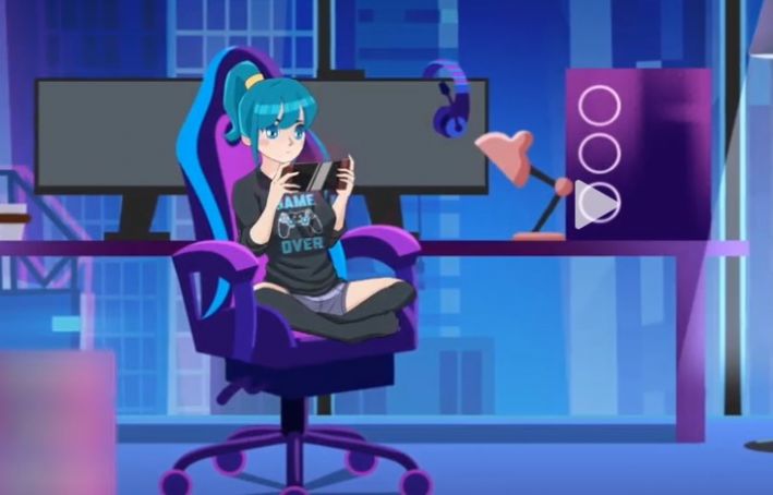 SLG/双端丨和网瘾少女的夜晚/Nightgamer【20241112】 游戏截图 1