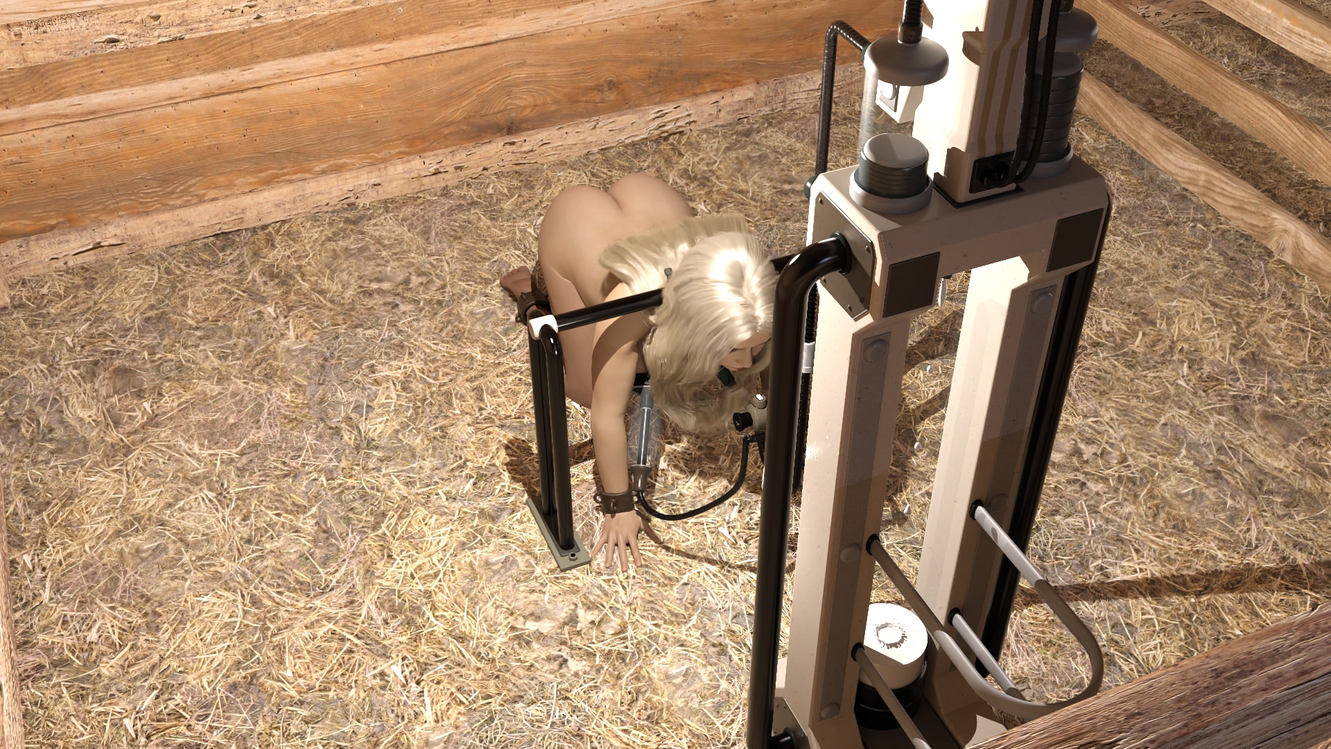 【欧美SLG汉化3D】人类奶牛场 Human Dairy Farm v0.4 游戏截图 3