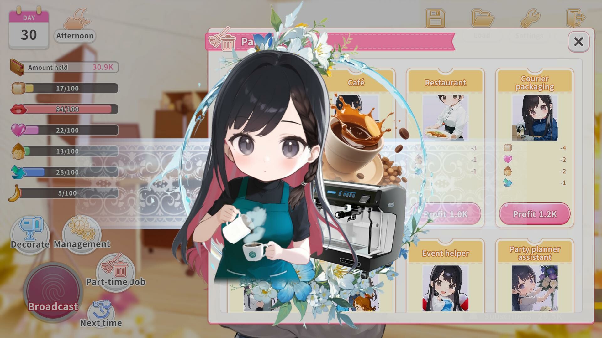 SLG/官中/动态丨直播开启！Vtuber培训/Streaming ON! VTuber Training v1.08 官方中文 【20260322】 游戏截图 8