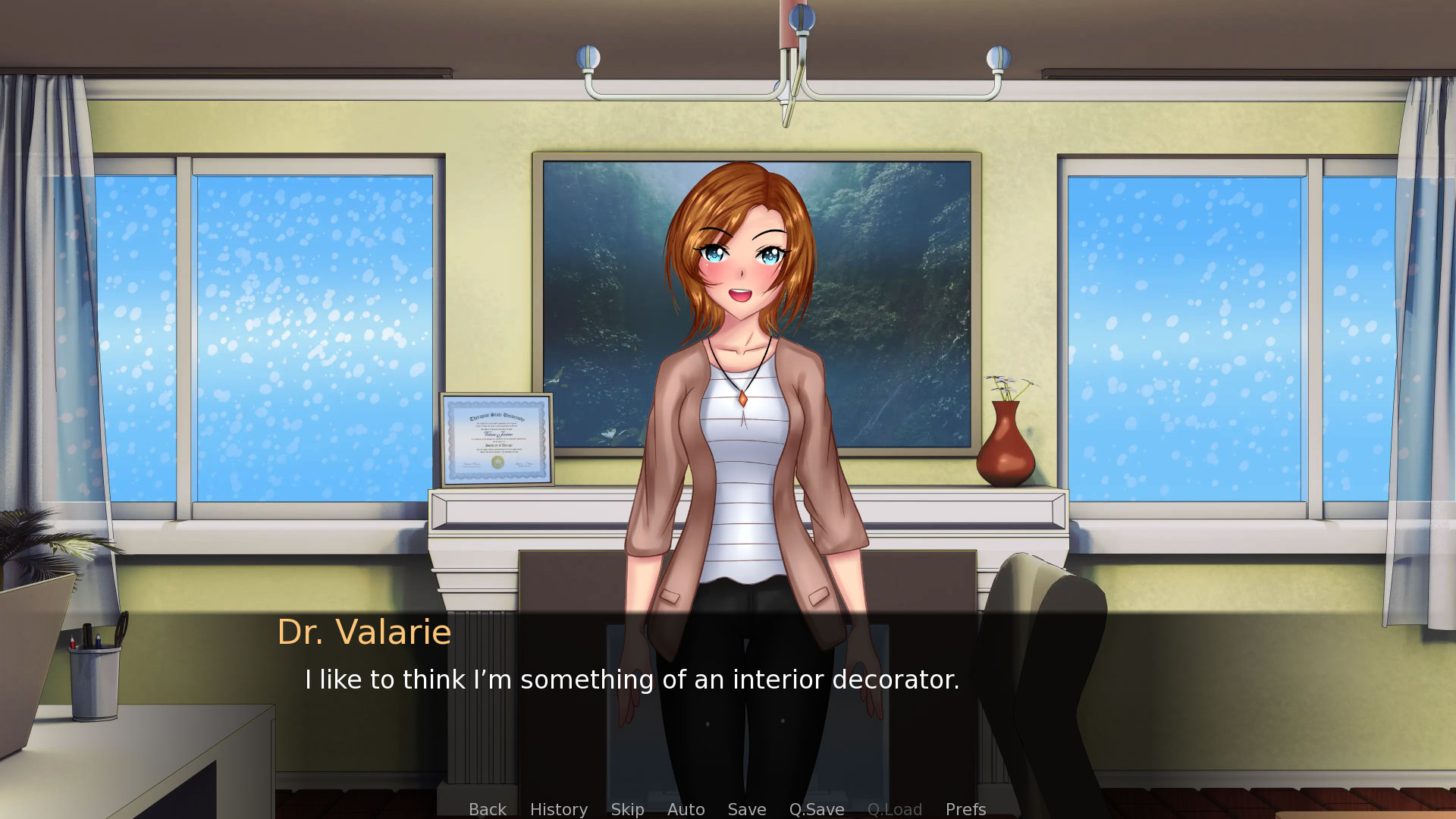 欧美SLG/AIGPT汉化/2D丨瓦莱丽医生性治疗师Dr. Valarie Sex Therapist   v0.10【20240829】 游戏截图 2