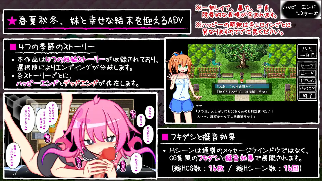 RPG/被NTR/AI汉化/PC丨幸福四姐妹物语/ハッピーエンドシスターズ  v1.0.0【20241231】 游戏截图 3