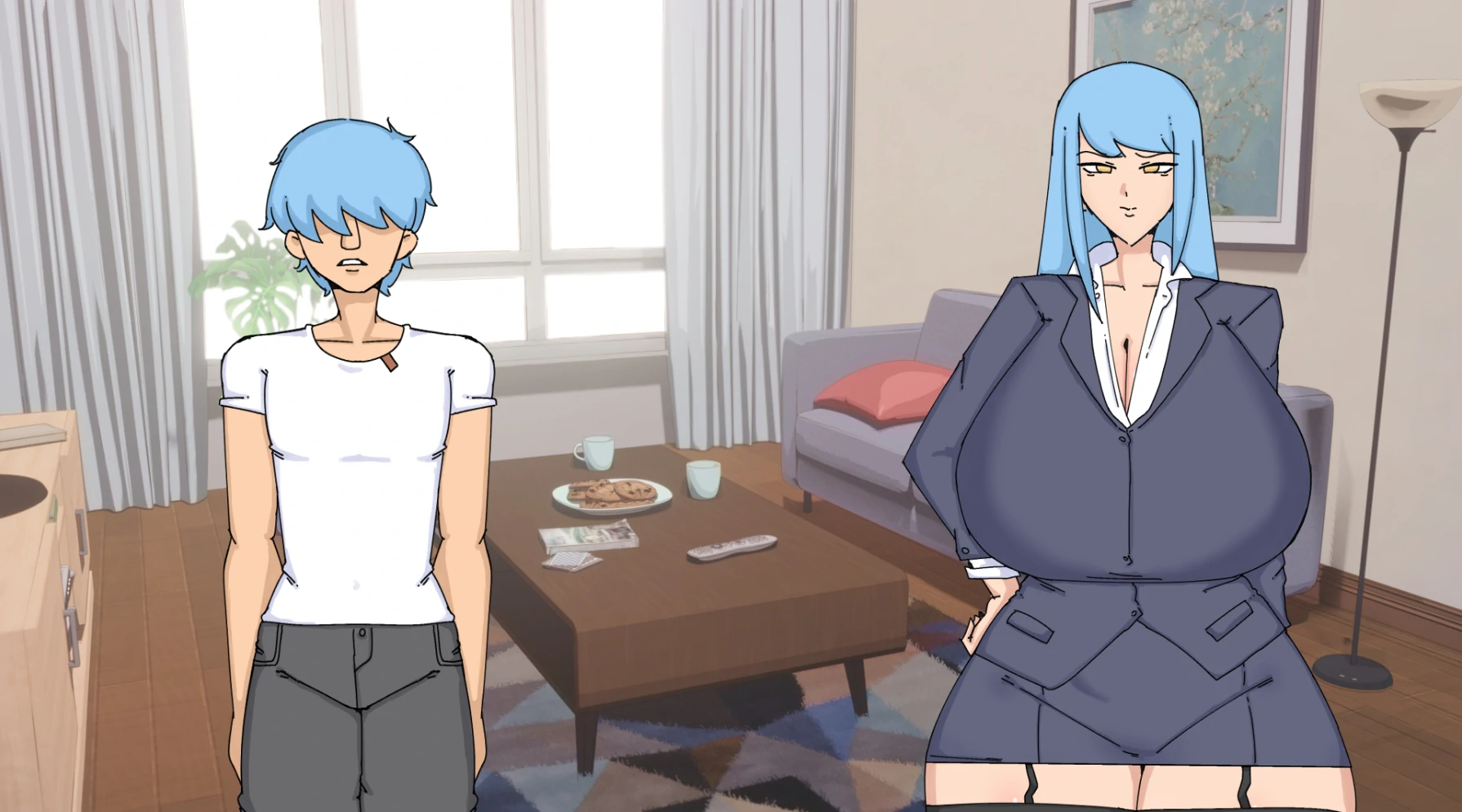 欧美SLG/AIGPT汉化/2D丨意外来访Surprise Visit  v0.3【20240813】 游戏截图 2