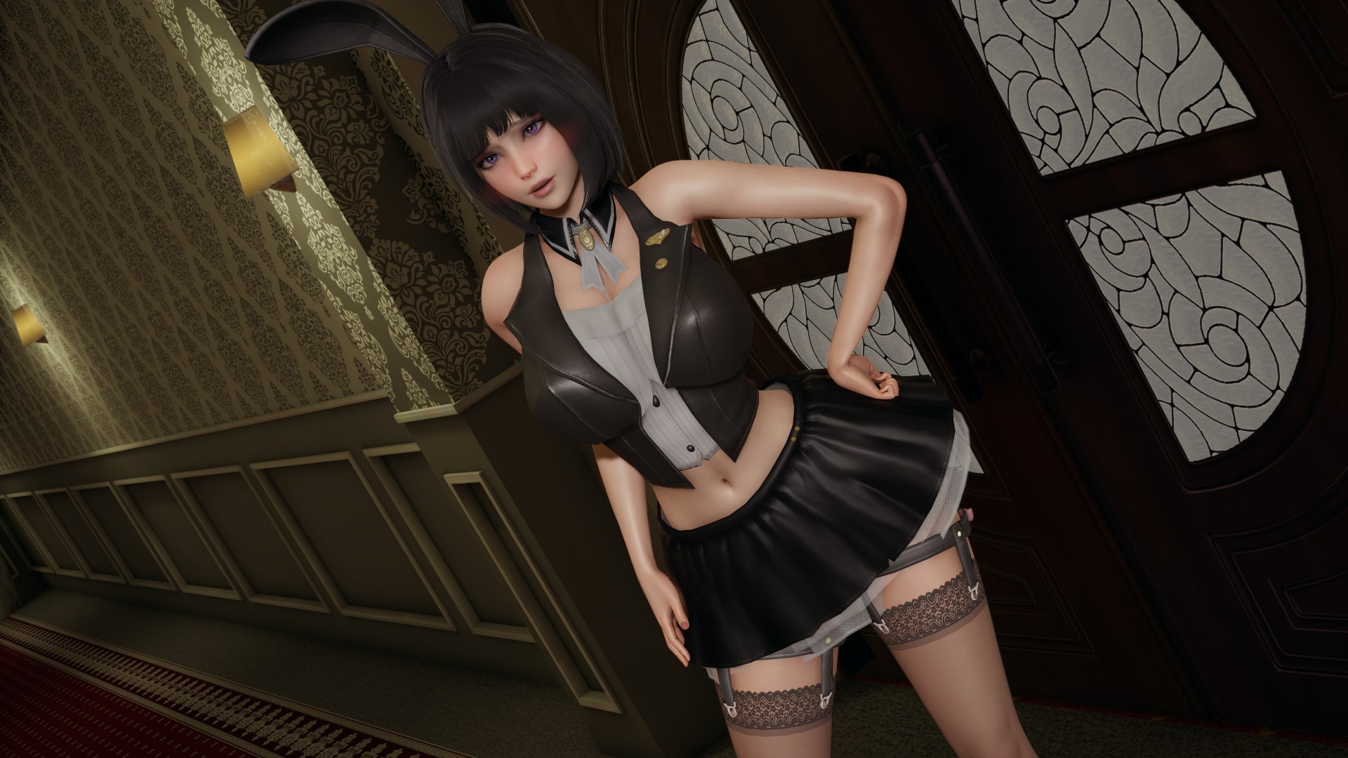 国风SLG/汉化/动态丨天鹅兔子Velvet Bunnies  v0.1【20240612】 游戏截图 5